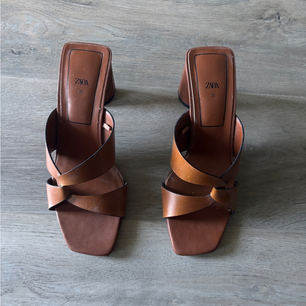 Zara Leather Sandals